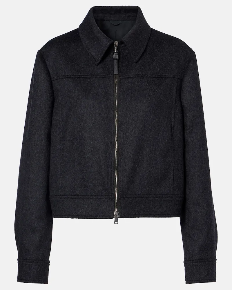 Brunello Cucinelli Jacke aus Wolle Grau