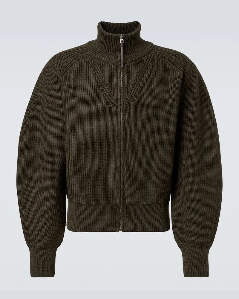 Jacquemus Cardigan aus Wolle Grün