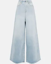 VETEMENTS High-Rise Wide-Leg Jeans Blau