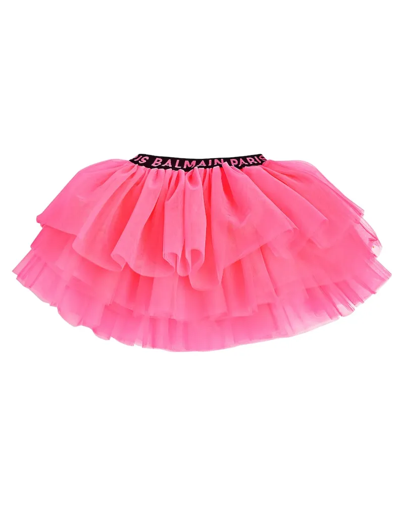 Balmain Rock aus Tüll Violett