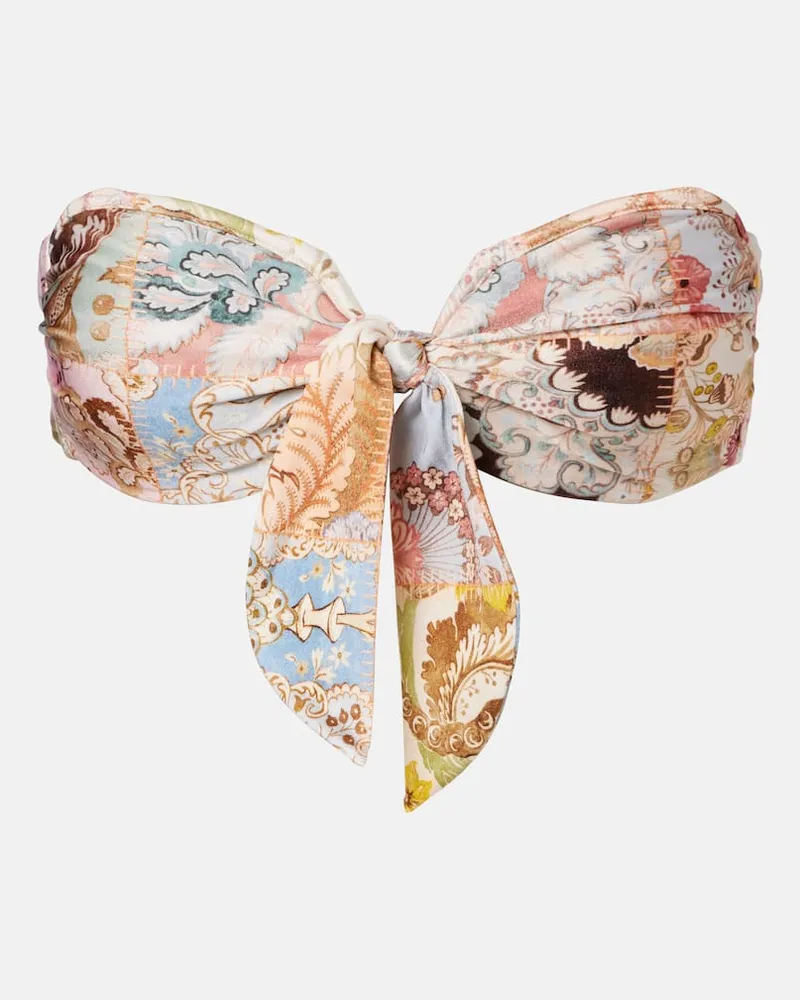 Zimmermann Bedrucktes Bikini-Oberteil Daylight Multicolor