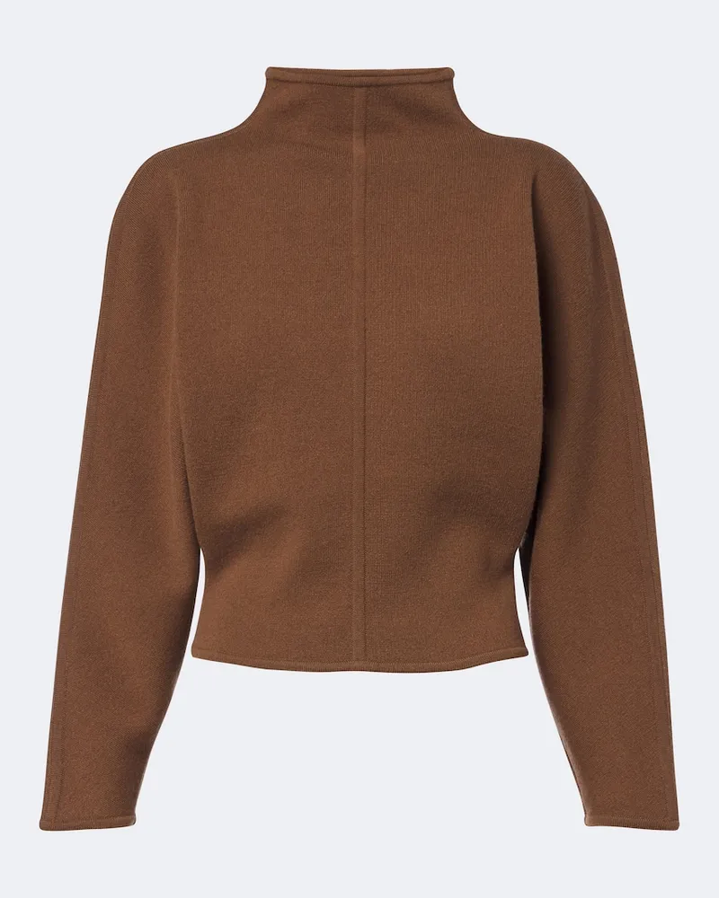 Max Mara Pullover aus Wolle und Kaschmir Braun