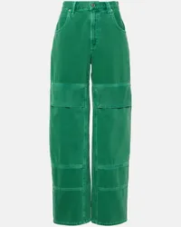 AGOLDE High-Rise Cargo-Jeans Tanis Gruen