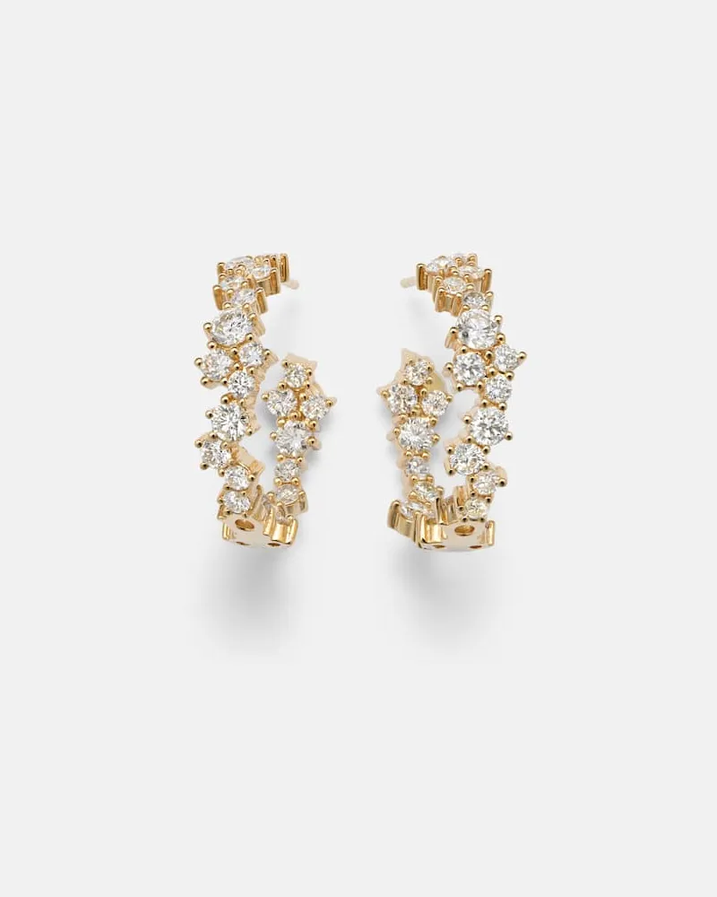 Sydney Evan Ohrringe aus 14kt Gelbgold (585/1000) mit Diamanten Gold