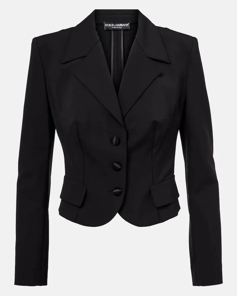 Dolce & Gabbana Cropped-Blazer Schwarz