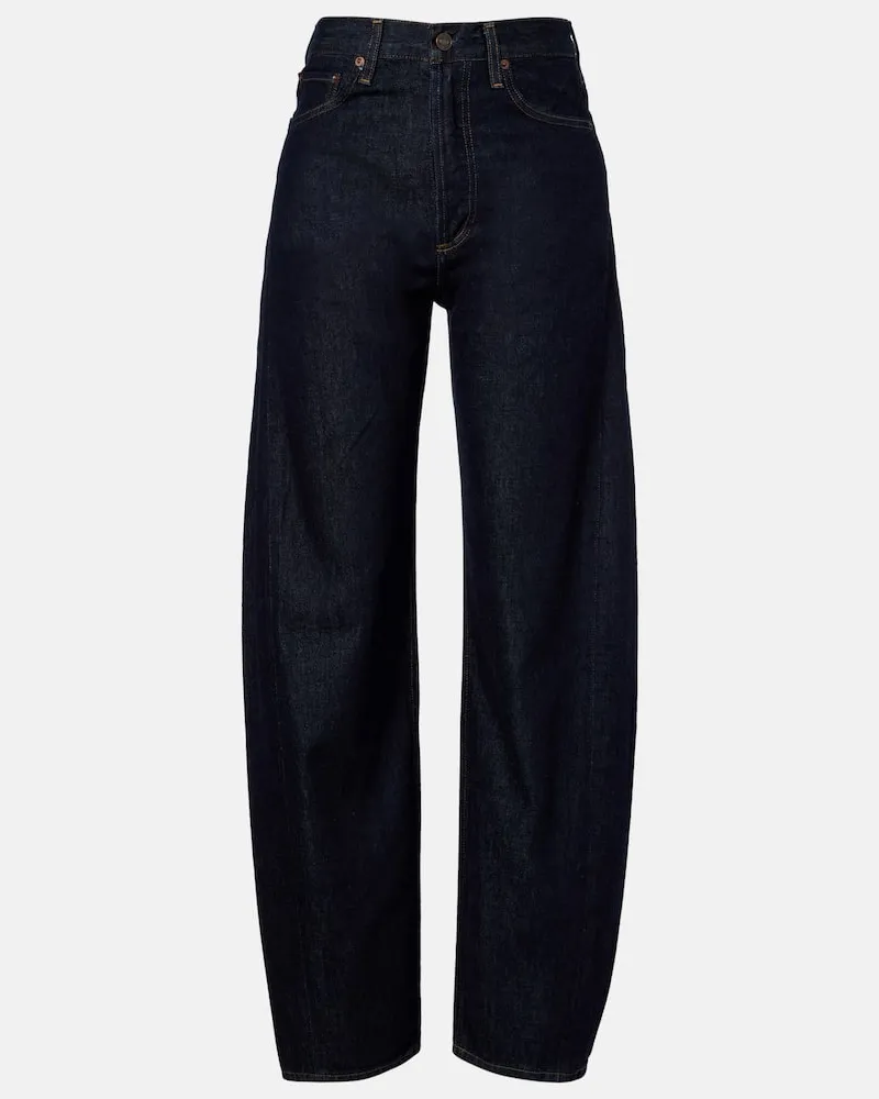 AGOLDE High-Rise Jeans Luna Blau
