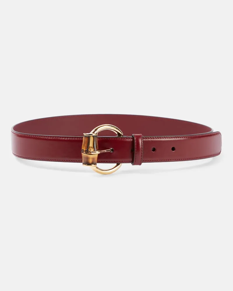 Gucci Gürtel aus Leder Burgund