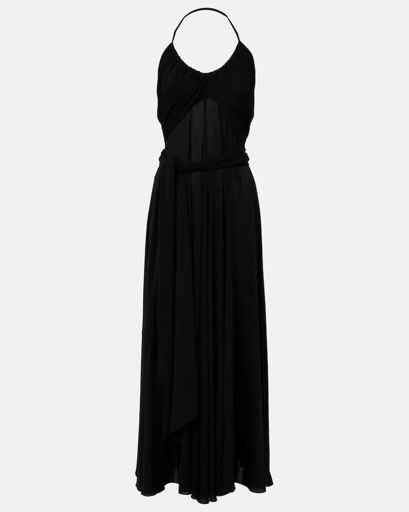 Alaïa Alaïa Maxikleid Cross Schwarz