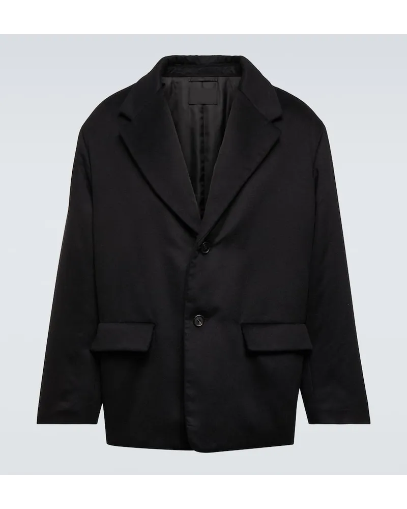 Prada Oversize-Blazer aus Kaschmir Schwarz
