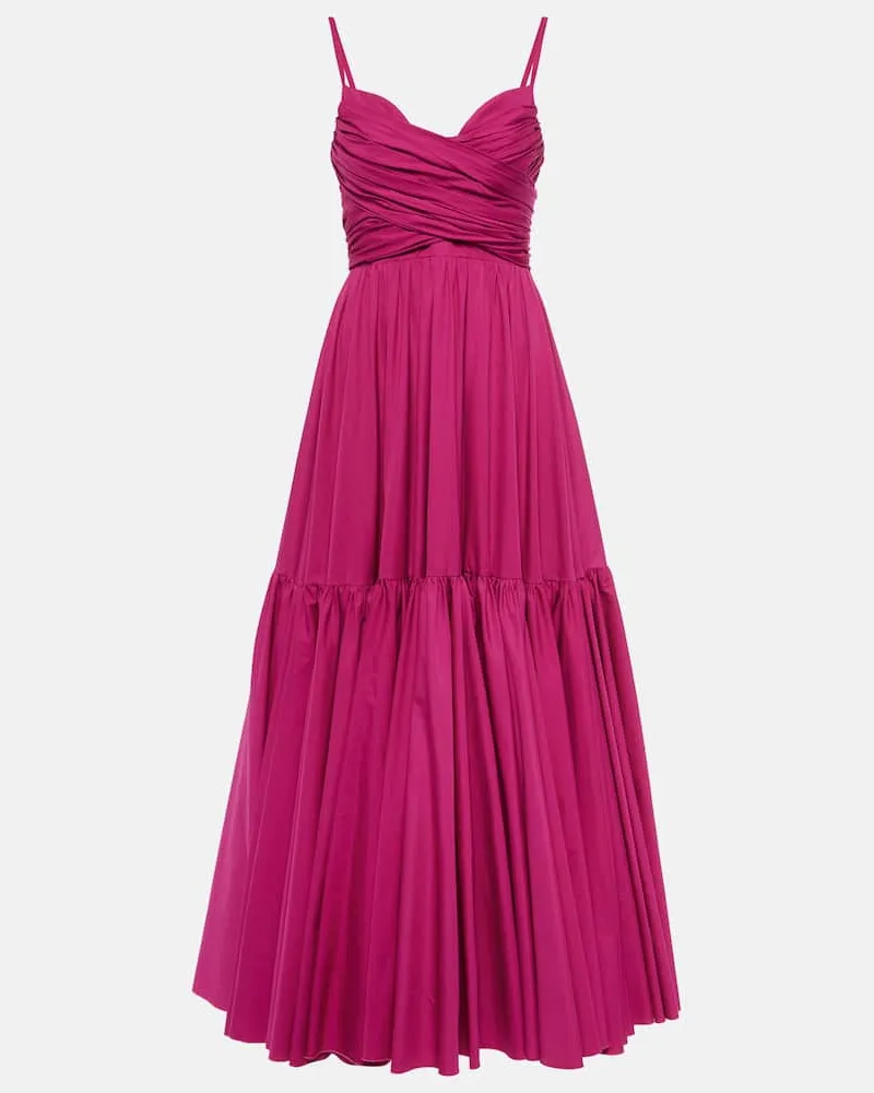 Giambattista Valli Robe aus Baumwollpopeline Rosa