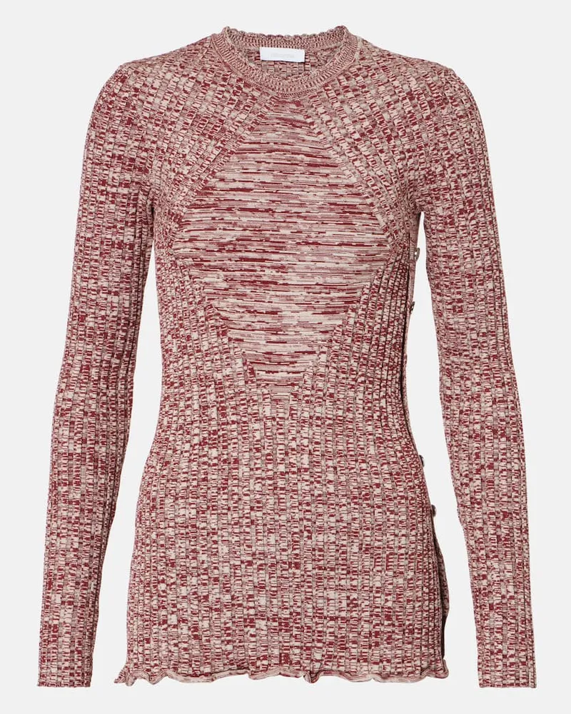 Paco Rabanne Pullover aus Strick Burgund