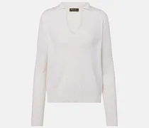 Polopullover aus Seide und Baumwolle