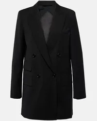 Max Mara Blazer Nebbie aus Schurwolle Schwarz