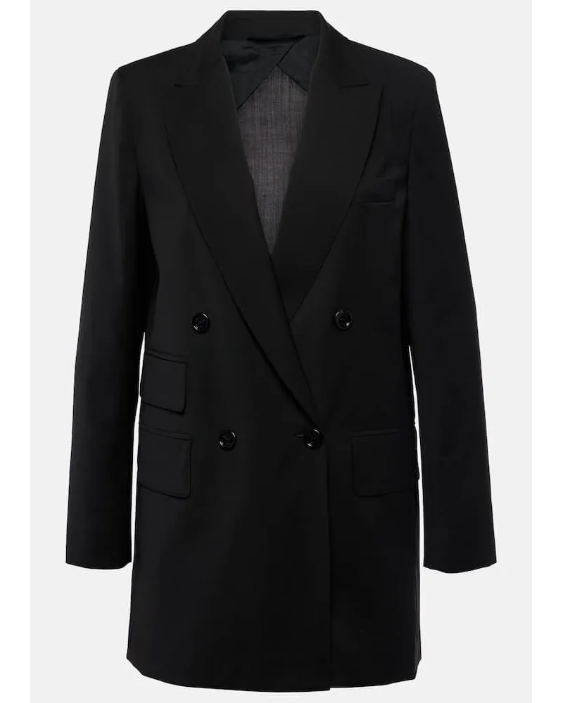 Max Mara Blazer Nebbie aus Schurwolle Schwarz