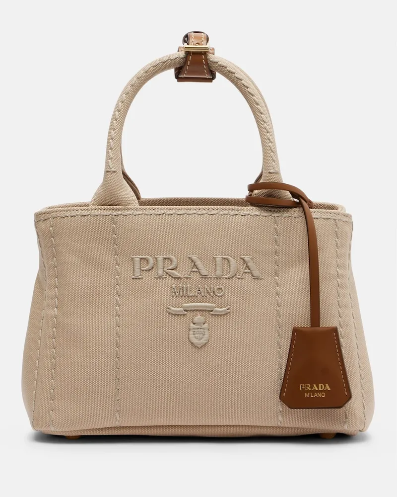 Prada Henkeltasche Prada Jardinière aus Canvas Beige
