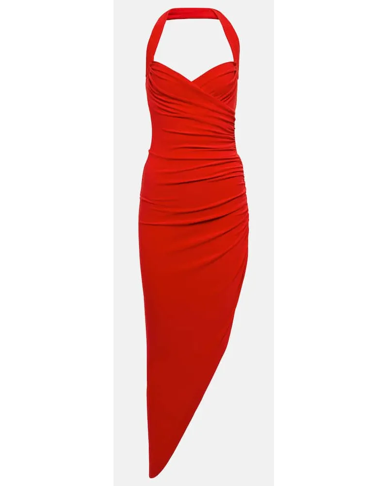 Norma Kamali Midikleid Cayla Rot