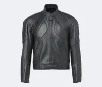 Bikerjacke Interlocking G aus Leder
