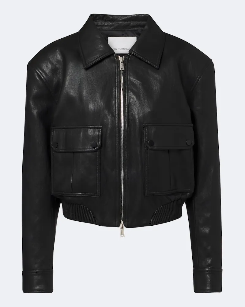 FRANKIE Shop Wattierte Jacke Val Schwarz