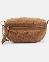 Max Mara Guerteltasche Banane mit Kamelhaar Braun