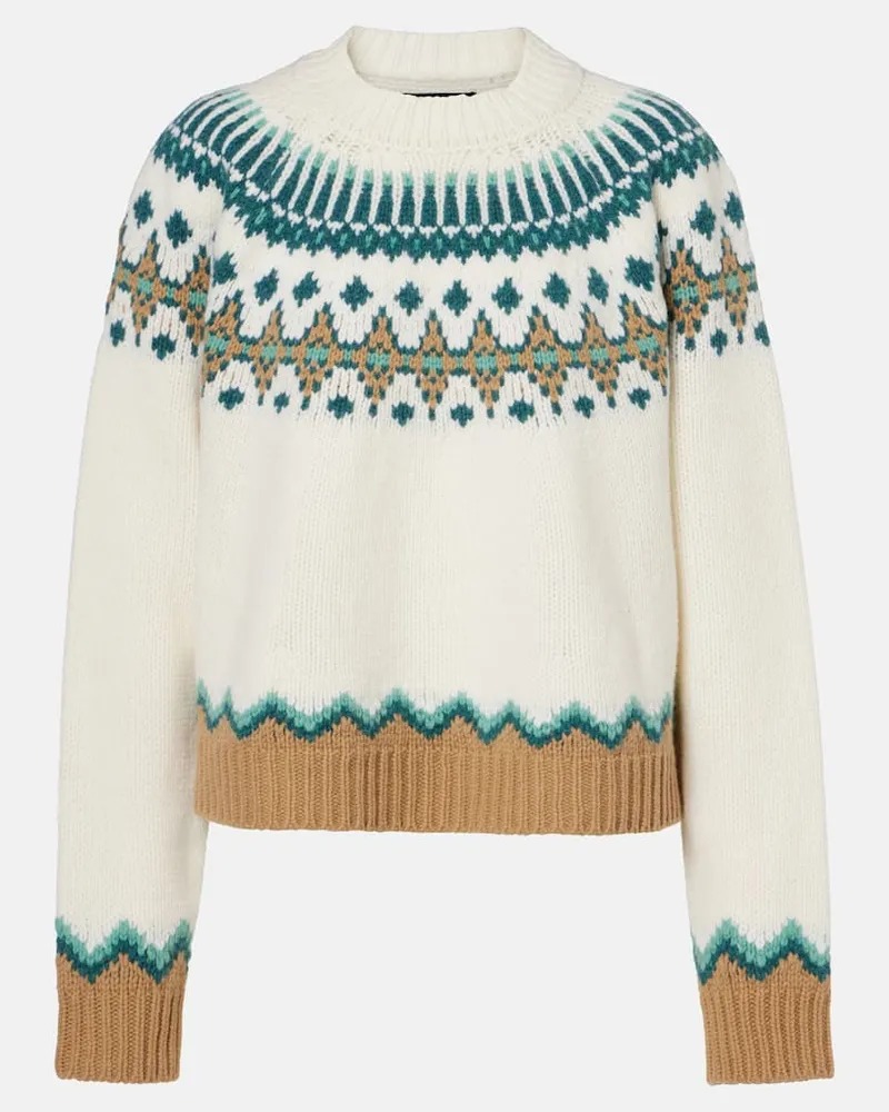 Alanui Pullover Sweet Winter aus Schurwolle Beige
