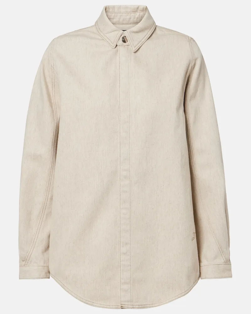 Jacquemus Jeanshemd Amelo de Nîmes Beige