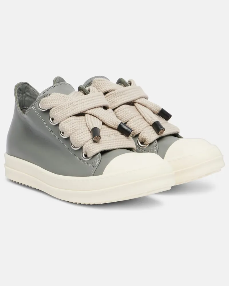 Rick Owens Sneakers Jumbolace aus Leder Grau