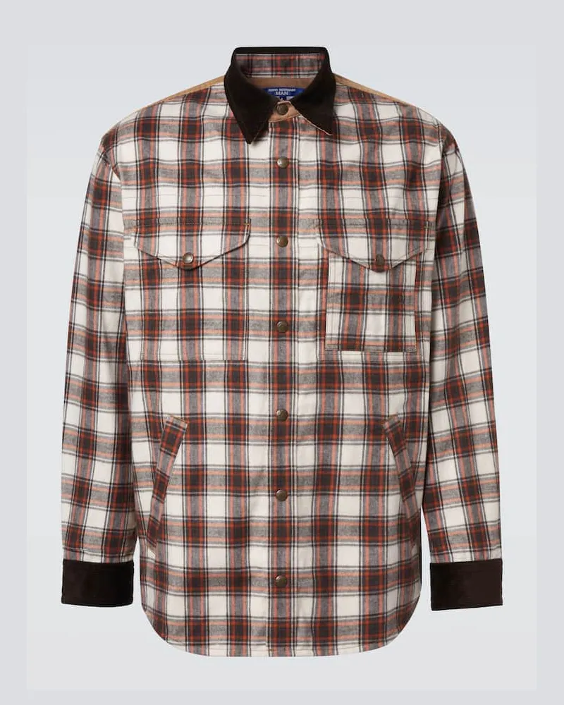Junya Watanabe Jacke aus Baumwoll-Flanell Braun