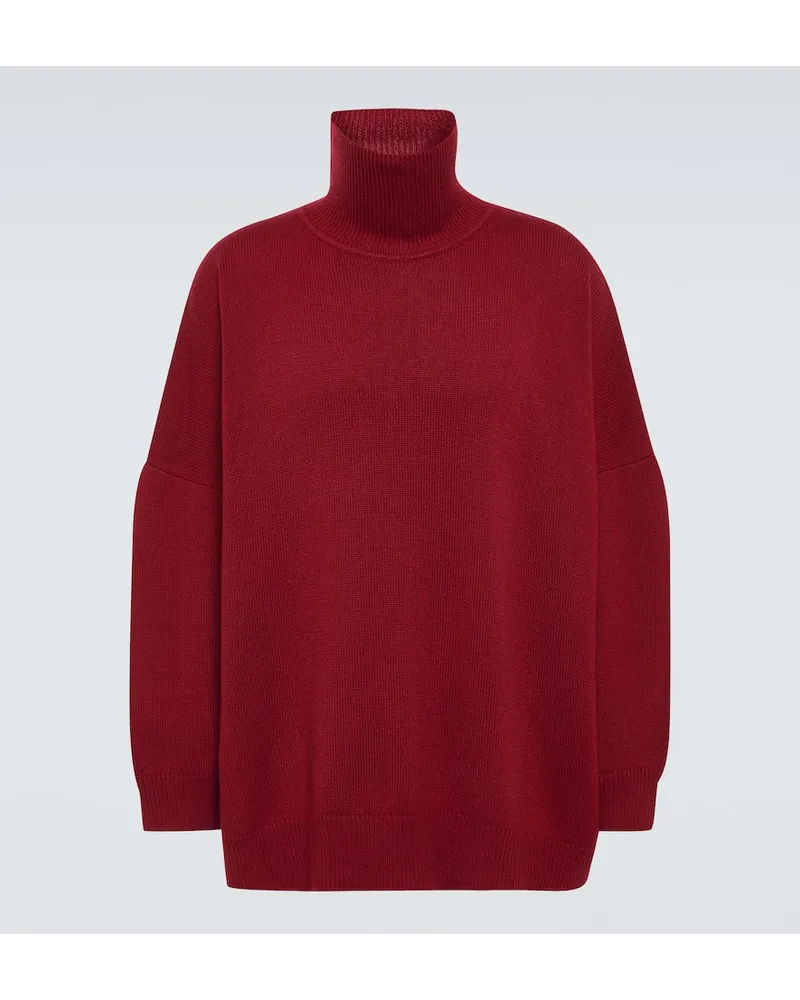 The Row Rollkragenpullover Vinicius aus Kaschmir Burgund