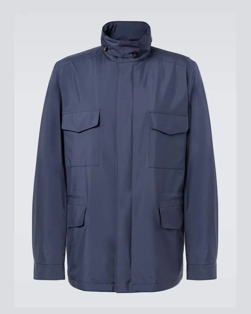 Loro Piana Jacke Traveller Blau