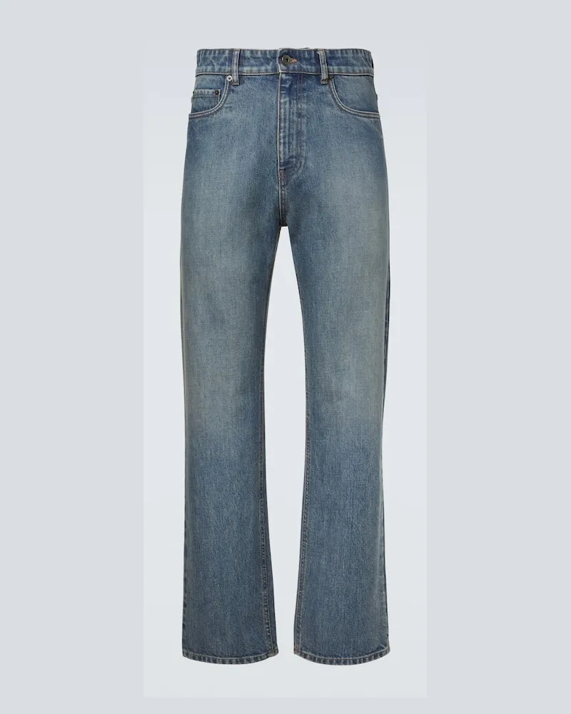 Miu Miu Straight Jeans Blau