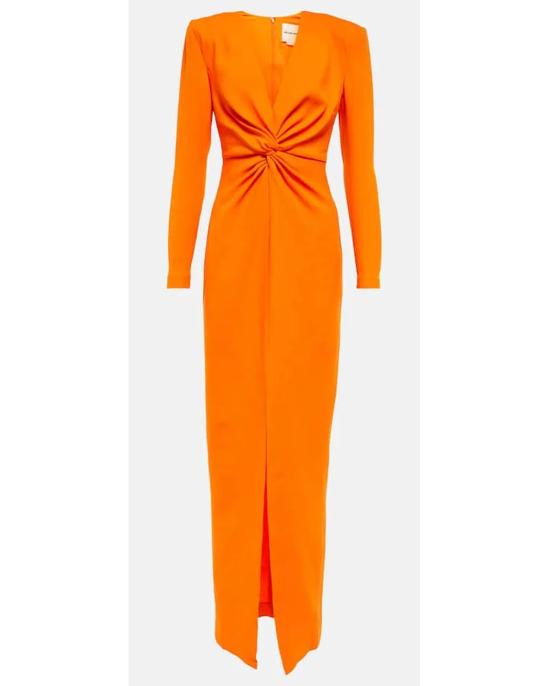 Roland Mouret Robe aus Wolle und Seide Orange