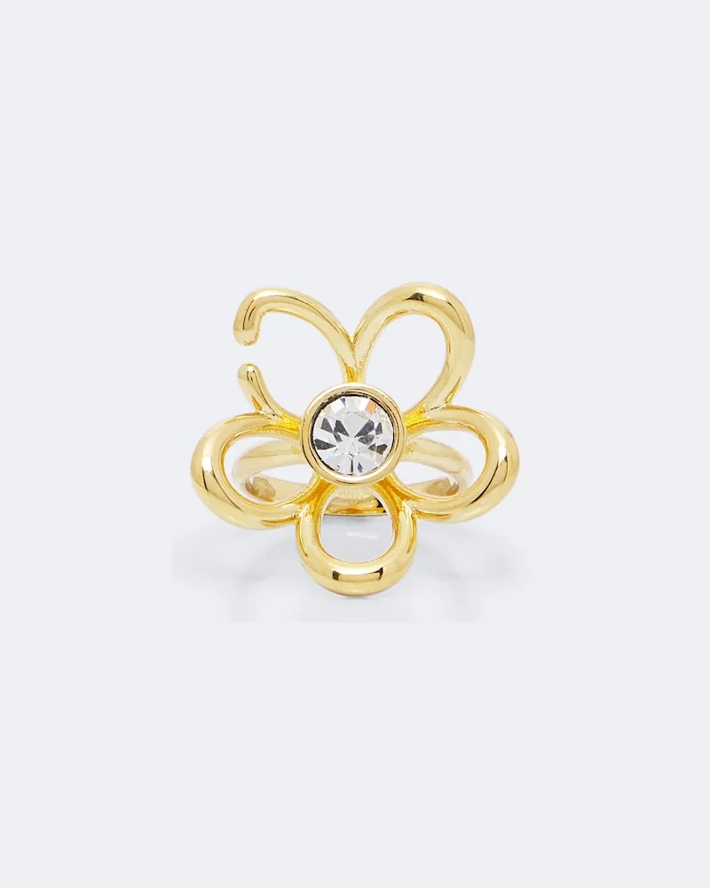 Oscar de la Renta Ring mit Kristallen Gold
