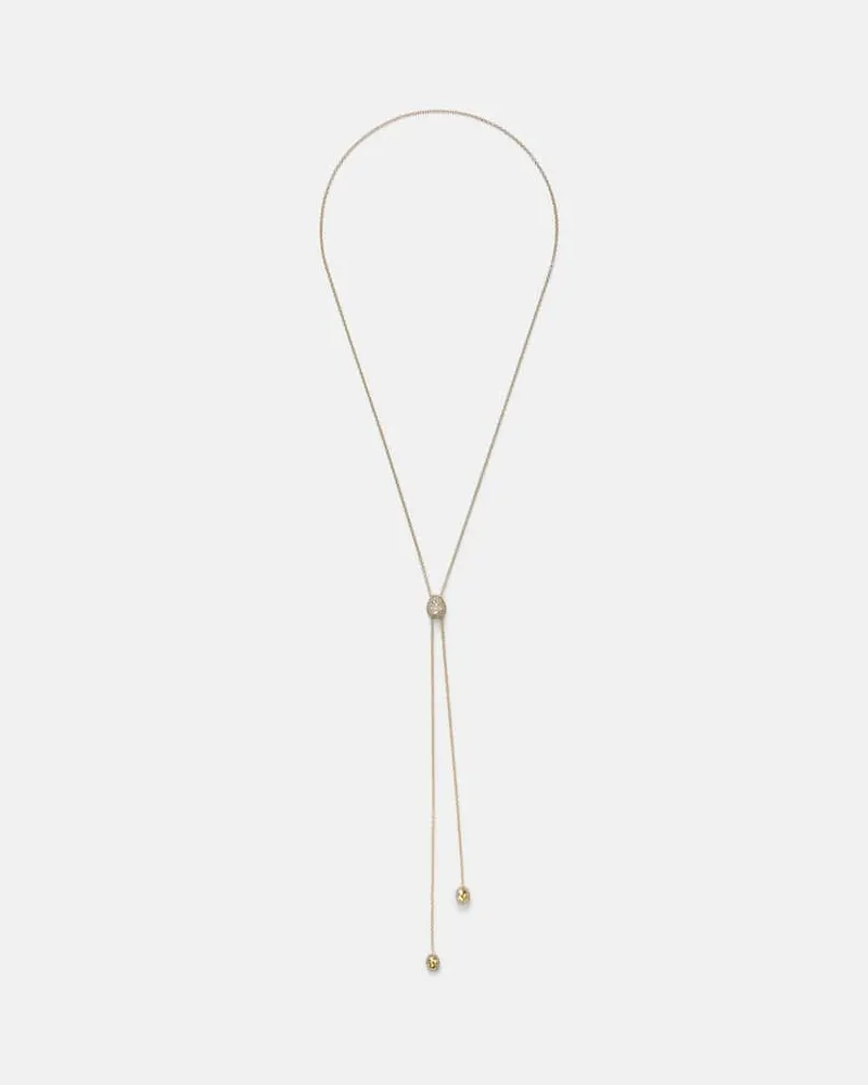 Octavia Elizabeth Halskette Diamond Coast Lariat aus 18kt Gelbgold (750/1000) mit Diamanten Gold