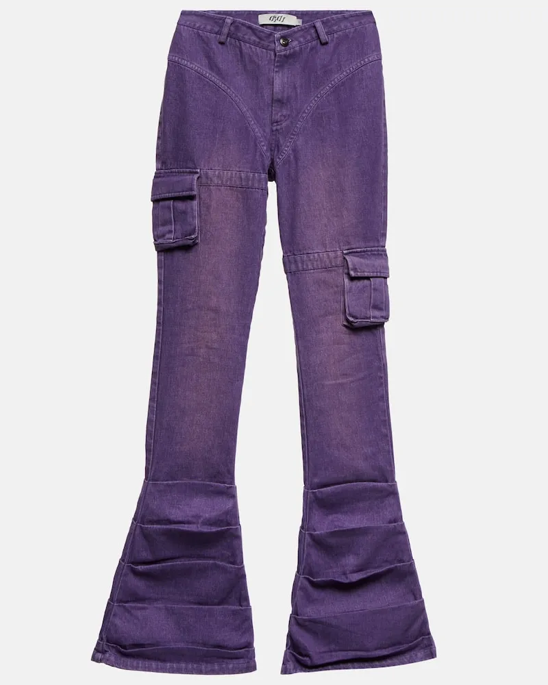 DIDU Flared Jeans Violett