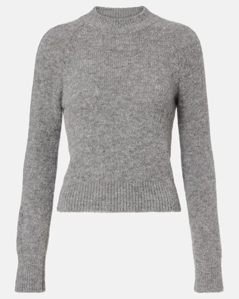 Dries van Noten Pullover aus einem Alpakawollgemisch Grau