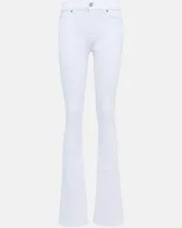 7 for all mankind High-Rise Slim Jeans Bootcut Optic Weiss