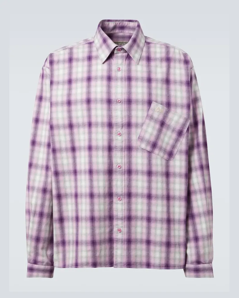 ERL Hemd aus Baumwolle Violett