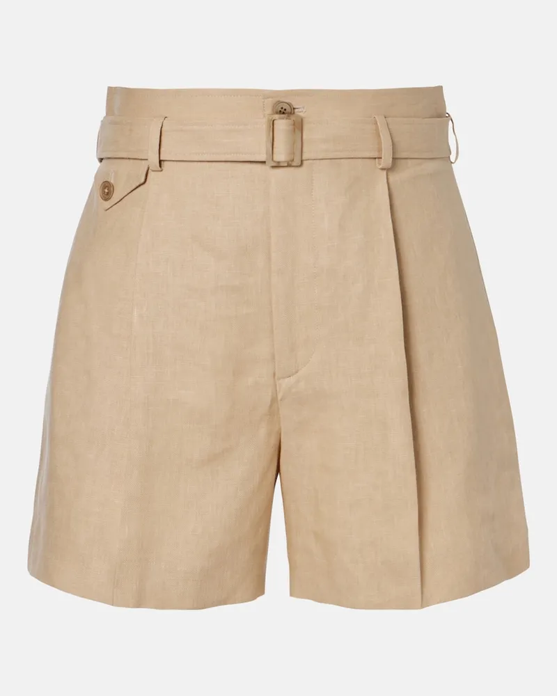 Ralph Lauren Shorts aus Leinen Beige