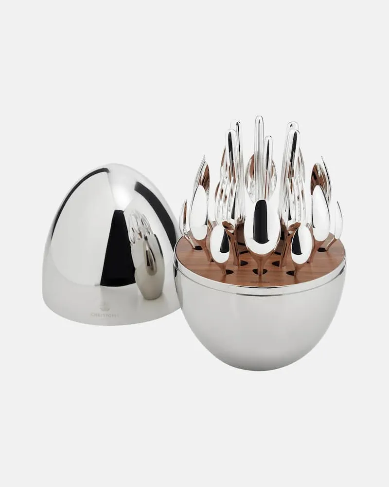 Christofle Besteckset mit Aufbewahrungsbox Mood, 24-teilig Silber