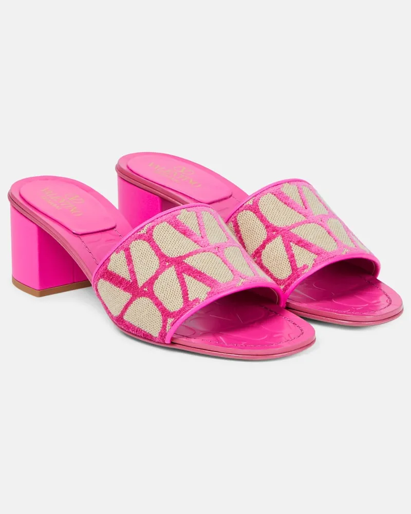 Valentino Garavani Pantoletten Toile Iconographe Neutral