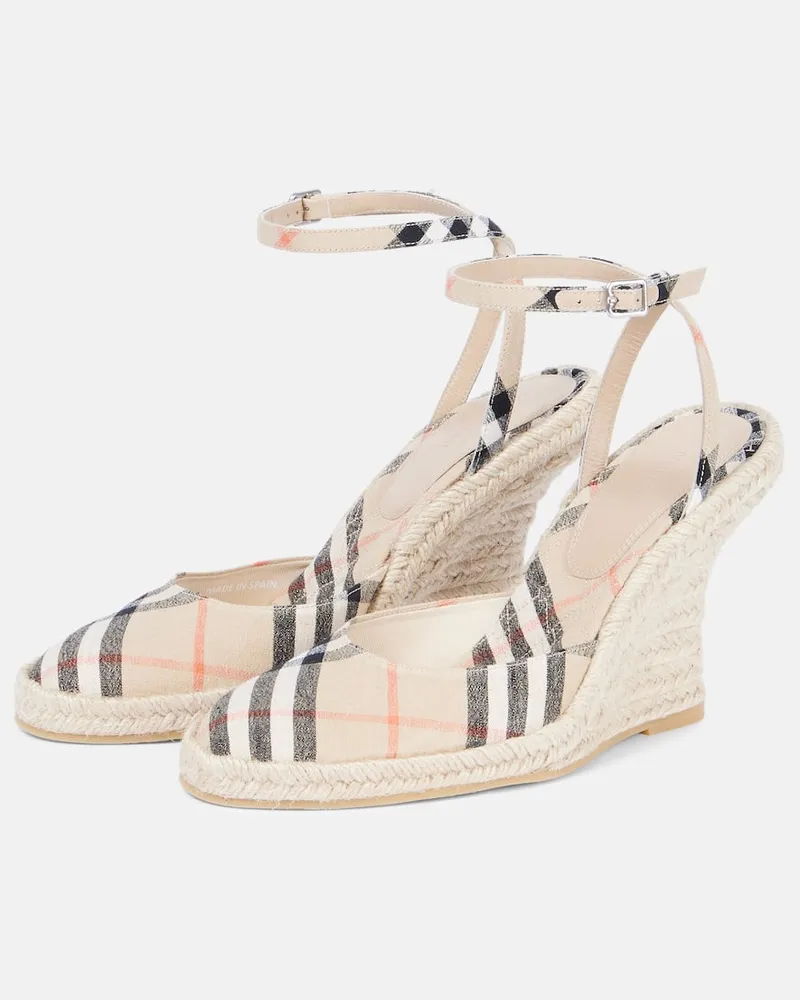 Burberry Espadrille-Wedges LF Mews 90 Beige
