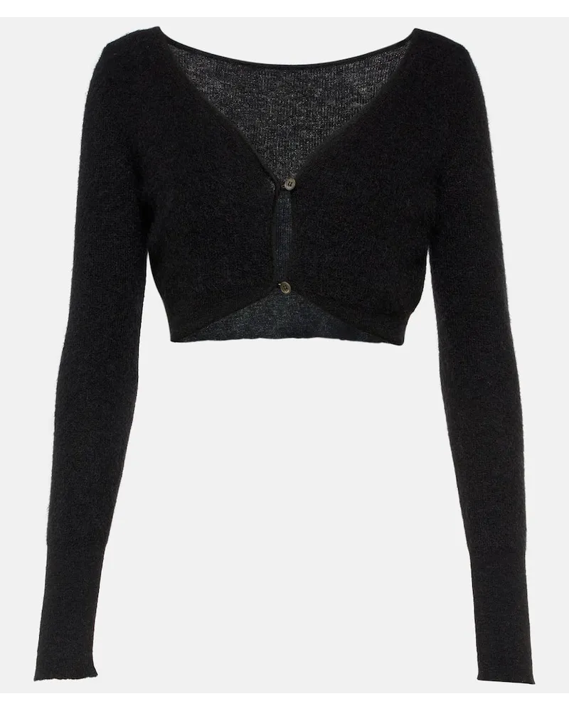 Jacquemus Cardigan Le Cardigan Alzou aus einem Mohairgemisch Schwarz