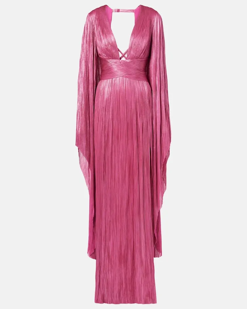 Maria Lucia Hohan Robe Crystal aus Seide Pink