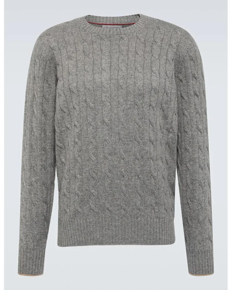 Brunello Cucinelli Pullover aus Kaschmir Grau