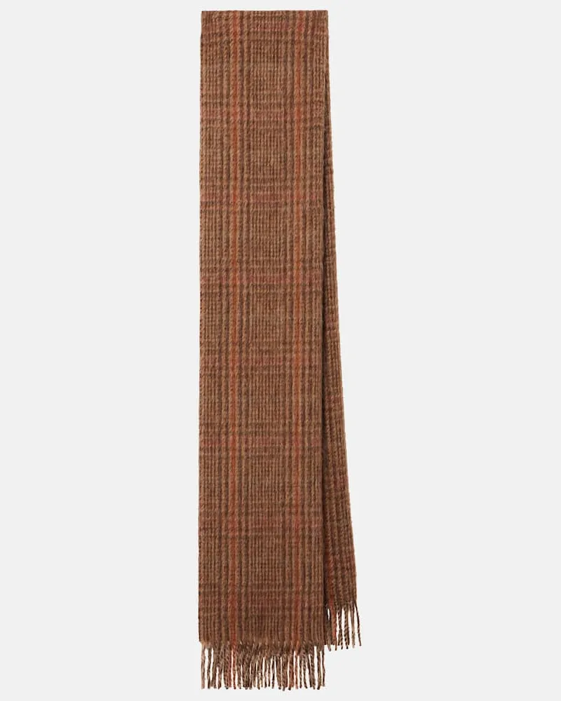 Loro Piana Schal aus einem Seidengemisch Braun