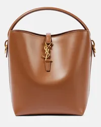 Saint Laurent Bucket-Bag Le 37 aus Leder Braun