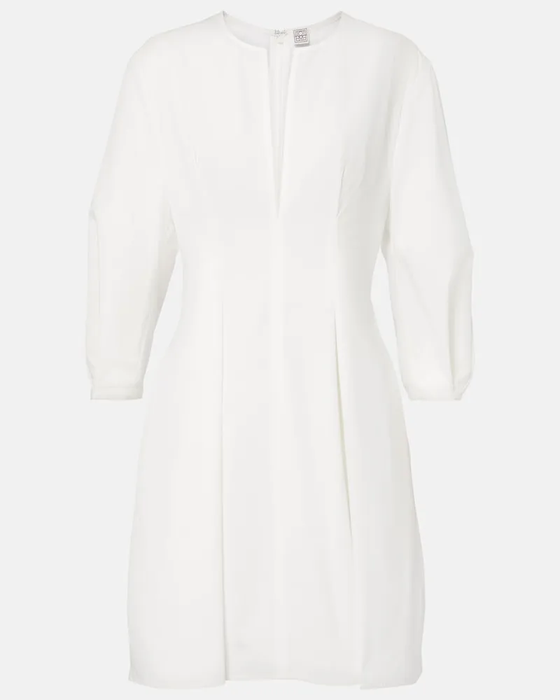 Totême Minikleid aus Baumwolle Weiß