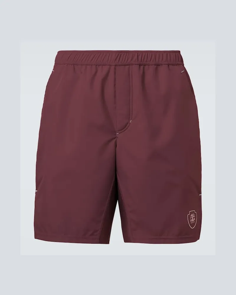 Brunello Cucinelli Shorts Burgunderrot