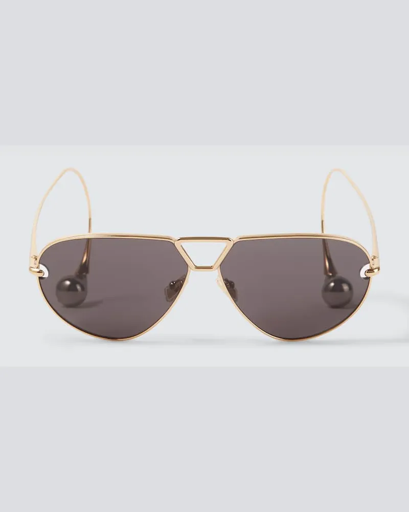 Bottega Veneta Aviator-Sonnenbrille Drop Gold