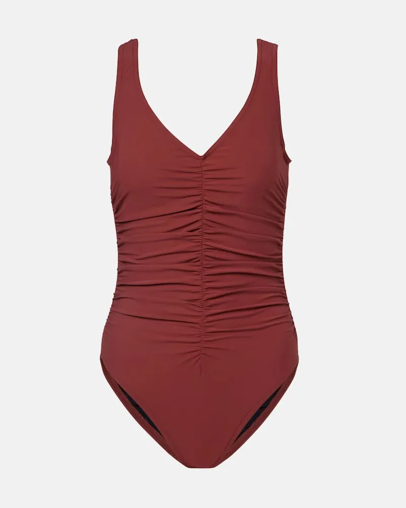 Karla Colletto Badeanzug Basics Braun